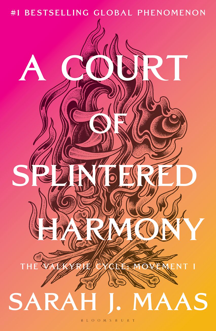 A photo of the cover of the book A Court of Splintered Harmony by Sarah J. Maas